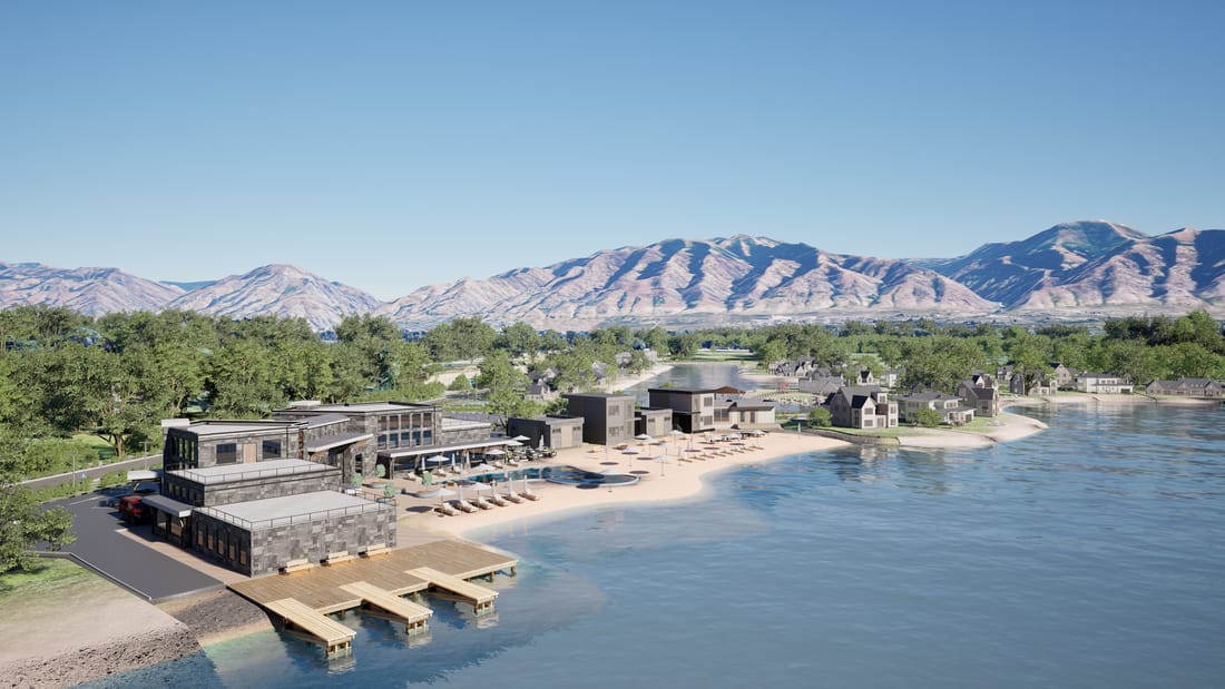 Lakeside elevation